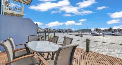 Waterfront Haven with Deck, Marina Views and Parking