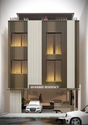 Majoituspaikan julkisivu