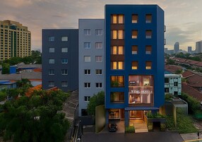 Fassade der Unterkunft