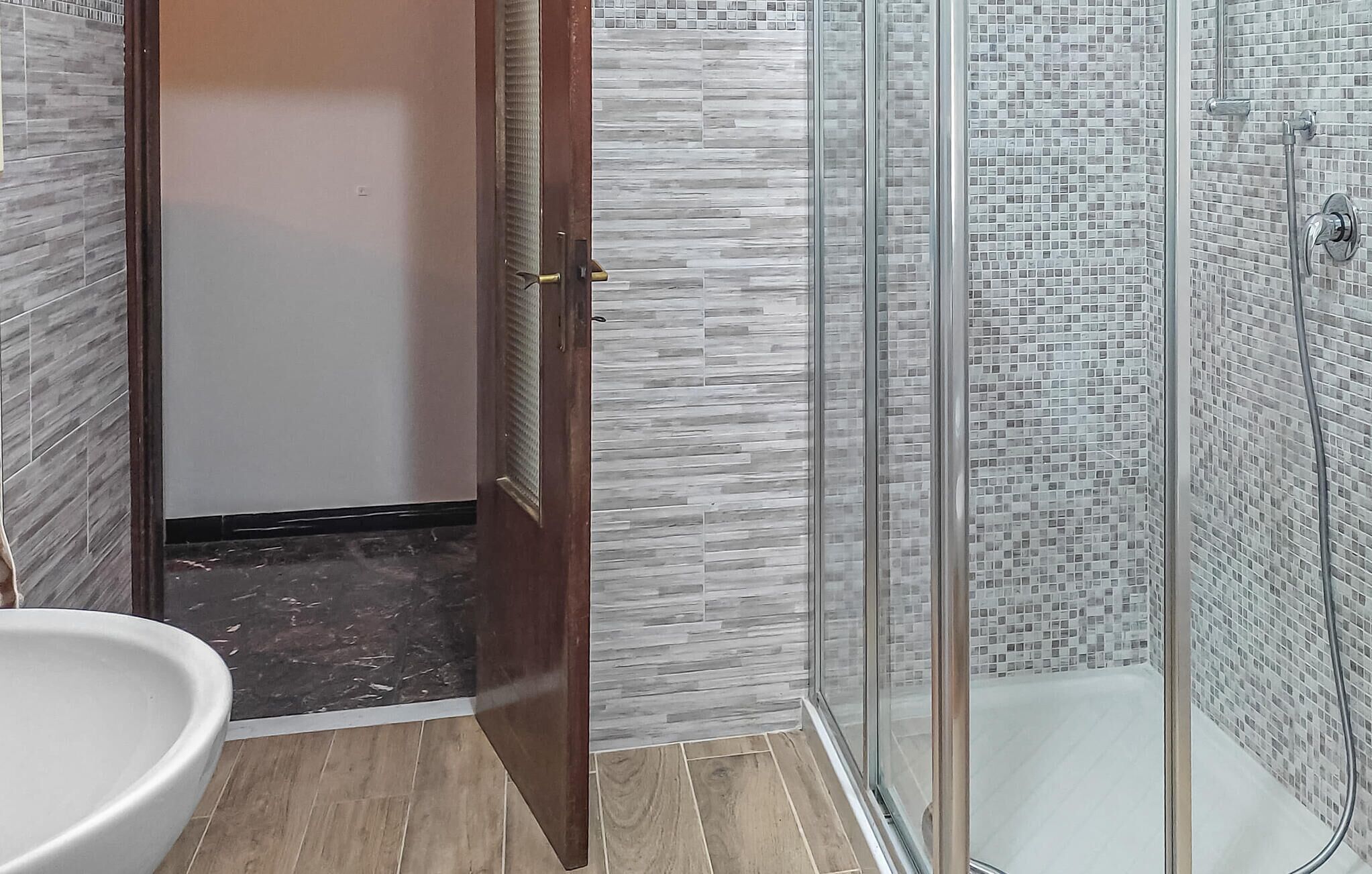 Shower, hair dryer