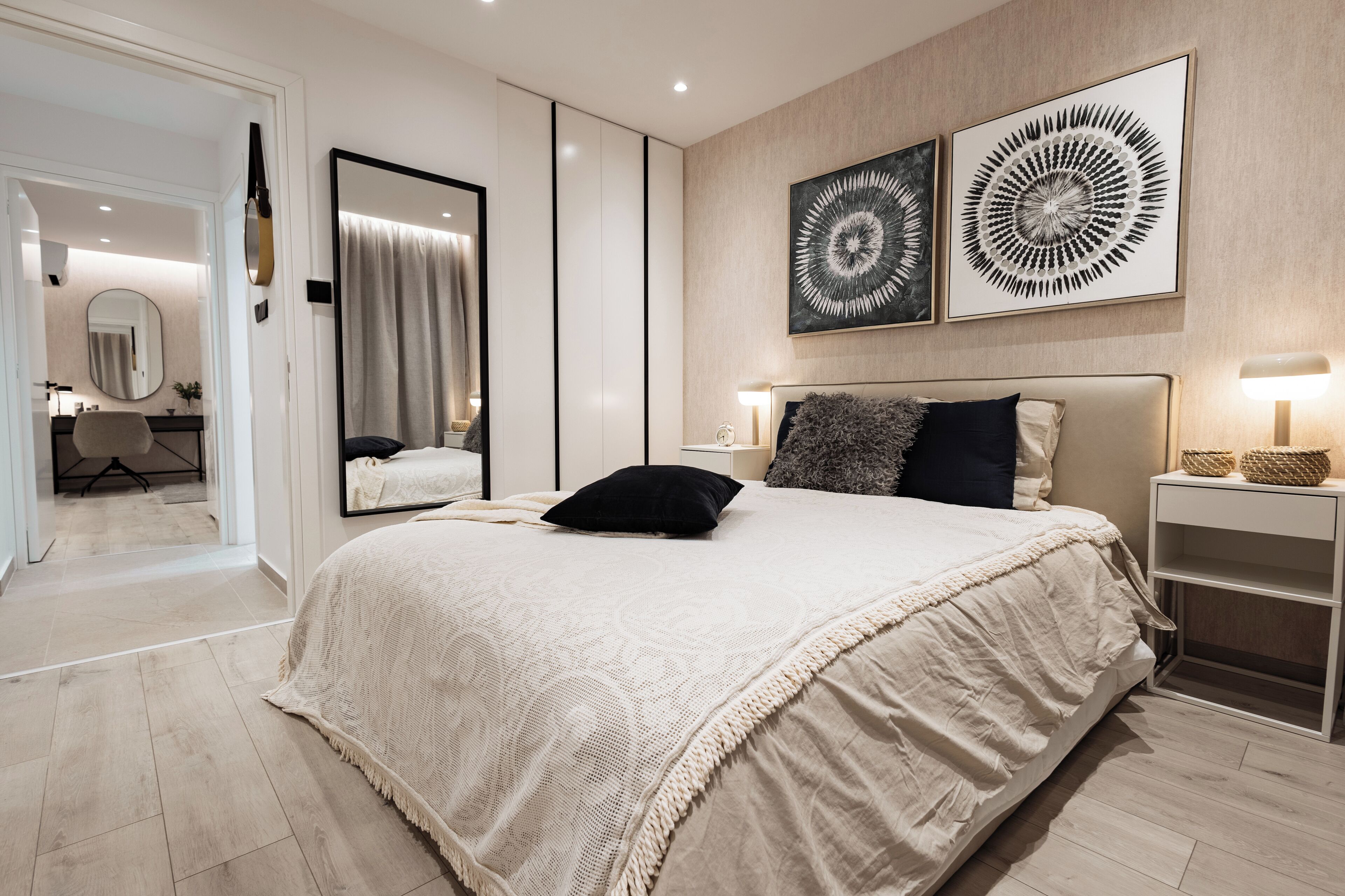 아파트, 발코니, 해변 전망 | 책상, 노트북 작업 공간, 암막 커튼, 다리미/다리미판