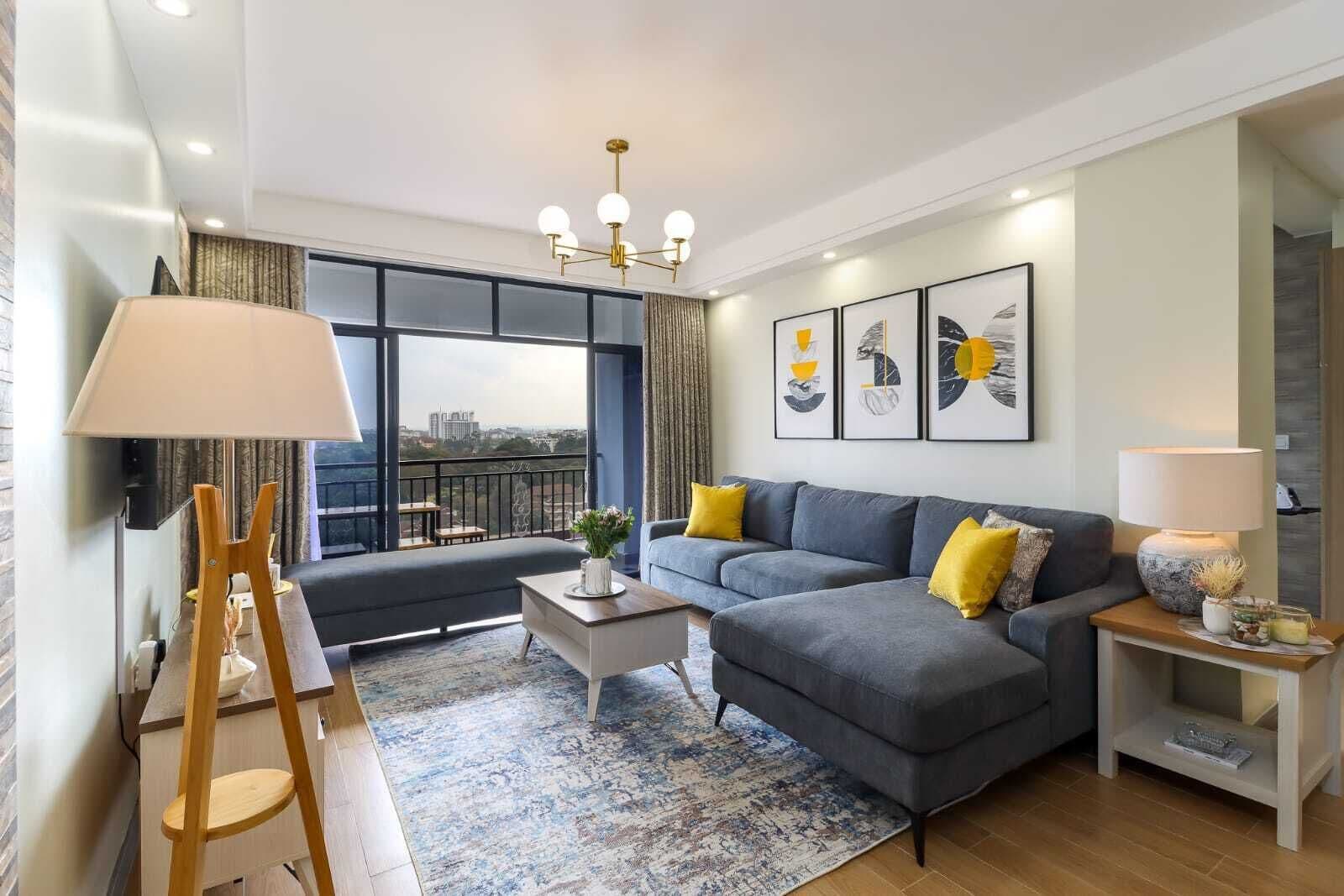 Classic Apartment, Balcony, City View | Living area | 55-inch Smart TV with cable channels, Netflix, first-run movies