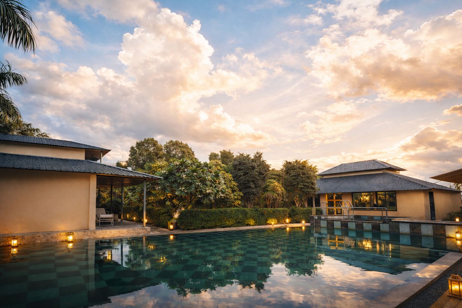 Seasonal outdoor pool