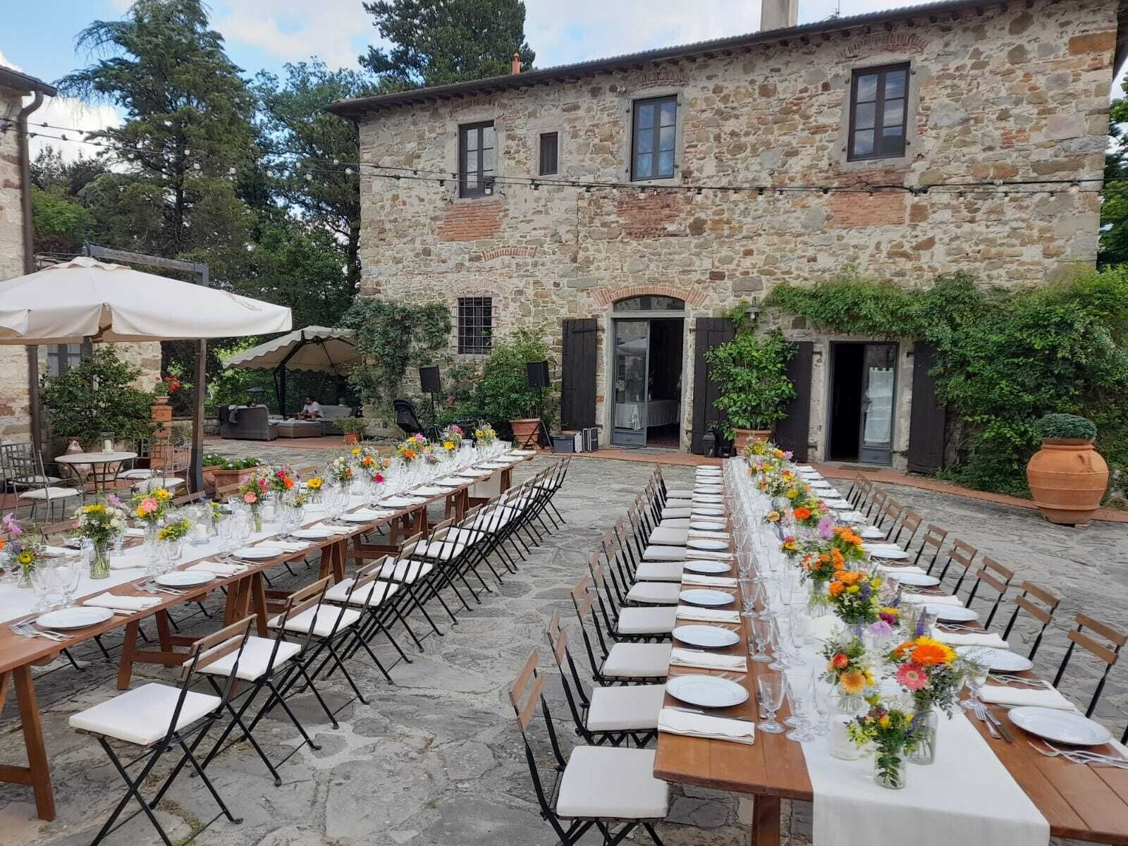 Area per ricevimenti all'aperto
