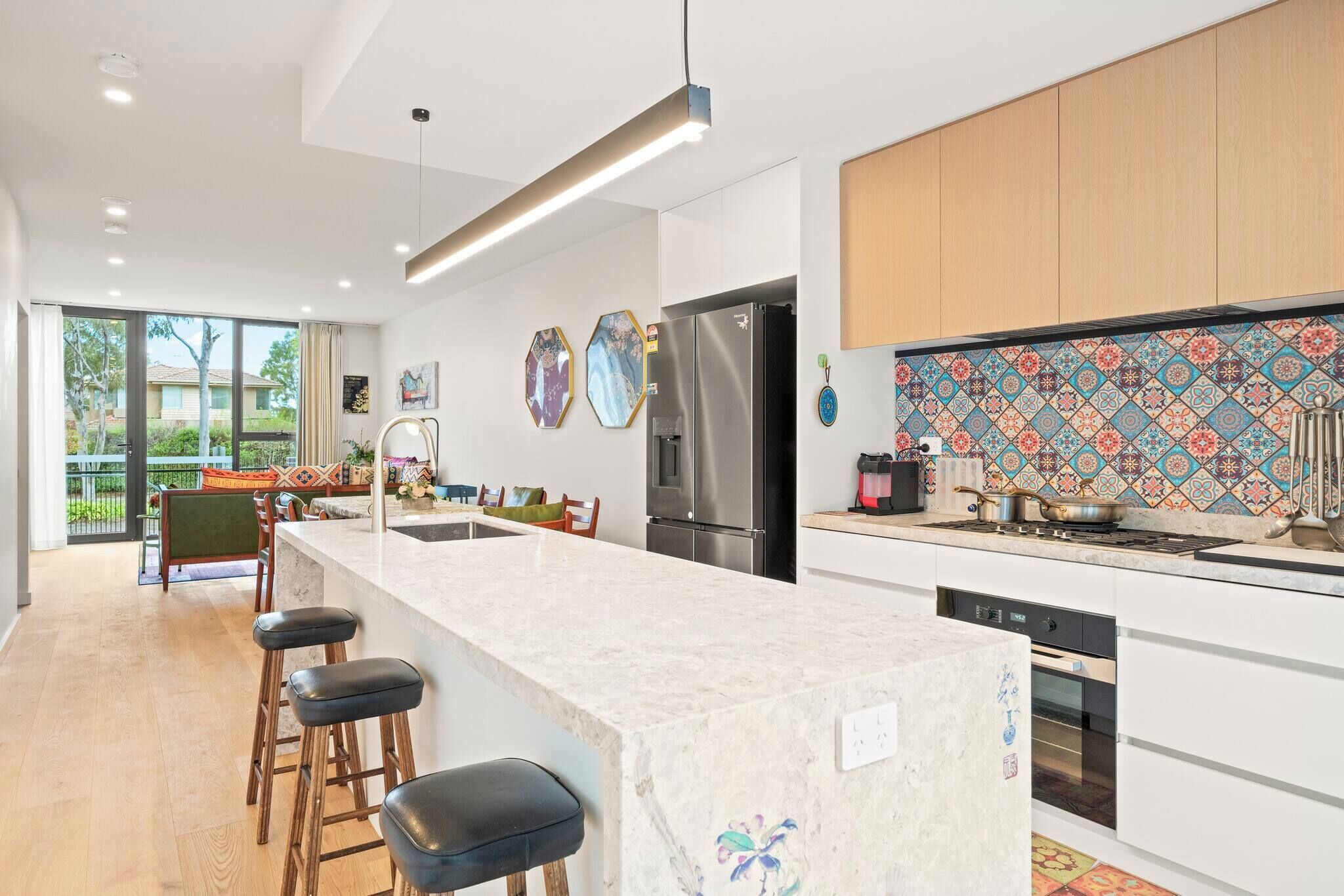 Fridge, microwave, dishwasher, coffee/tea maker