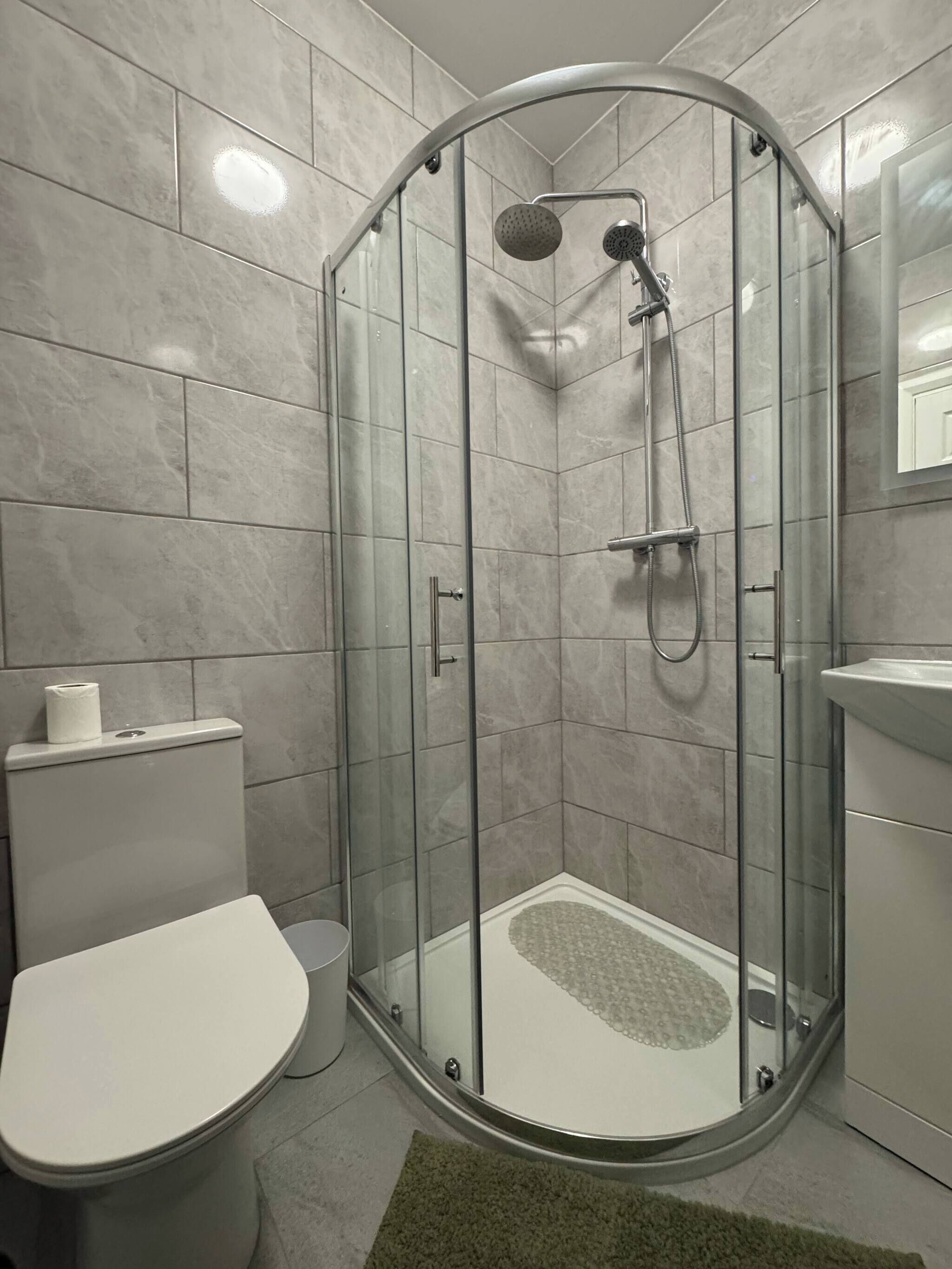 Shower, hair dryer