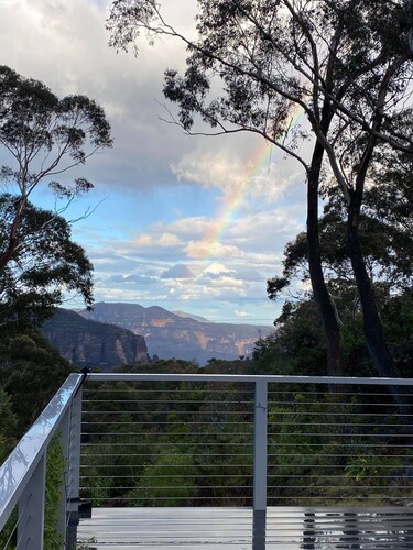 Govetts Leap lookout cottage with sauna