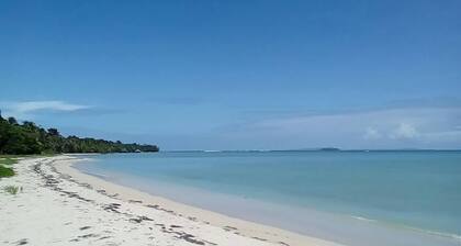 Chalet over the Caribbean sea