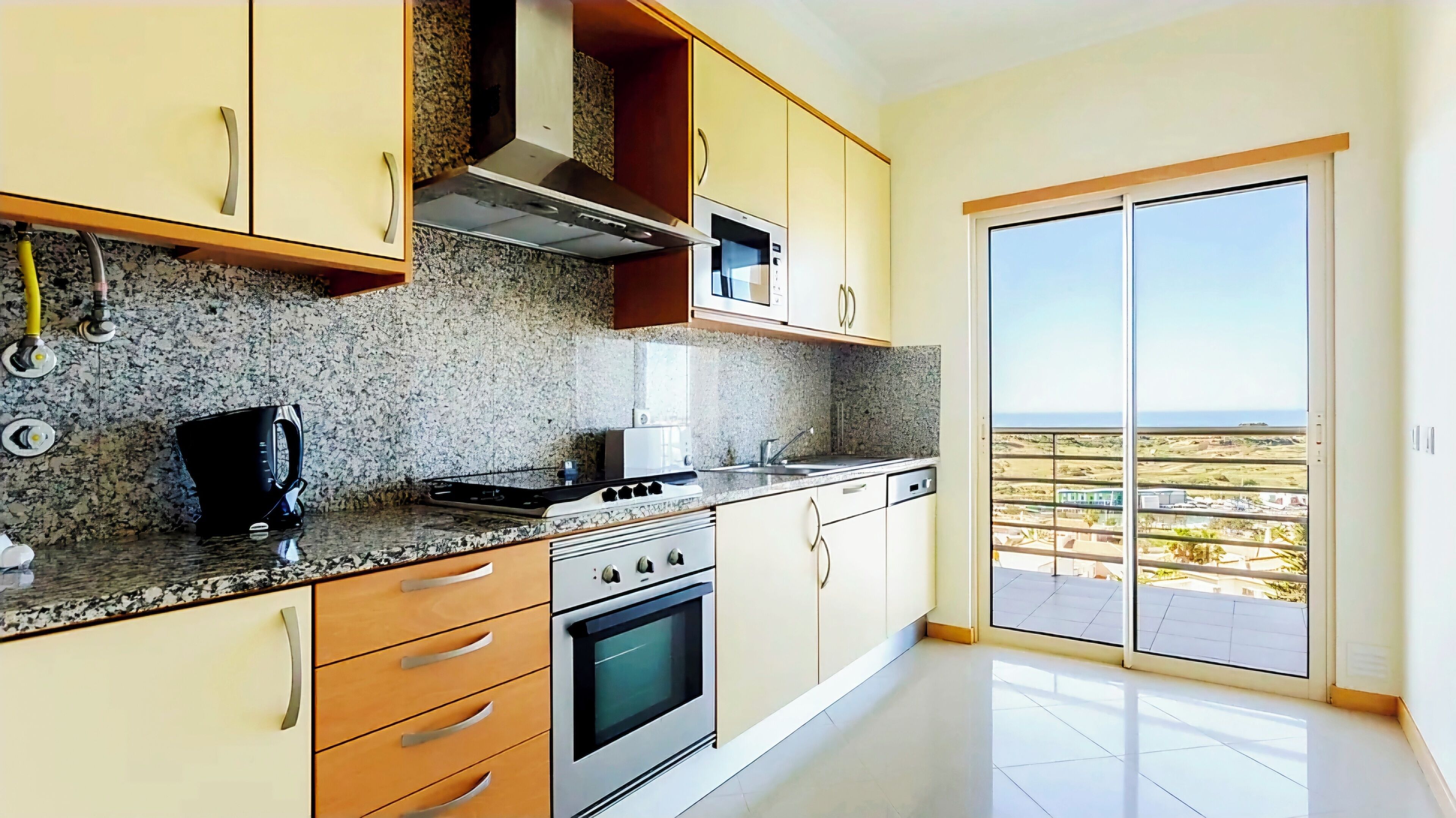 Fridge, microwave, dishwasher, toaster