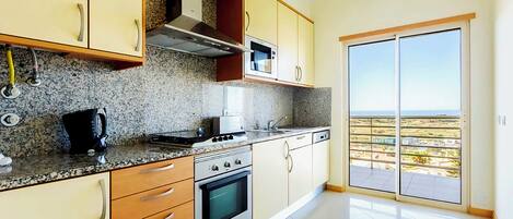 Fridge, microwave, dishwasher, toaster