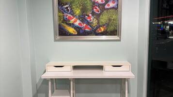 Área de estar no saguão