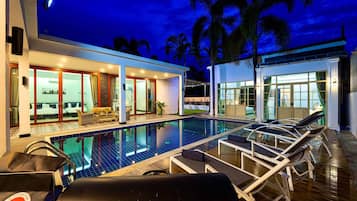 Villa, 4 camere da letto, piscina privata, vista piscina | Piantina