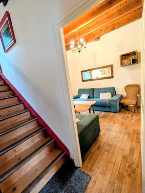 Traditioneel huis, en-suite badkamer, uitzicht op park | Lounge