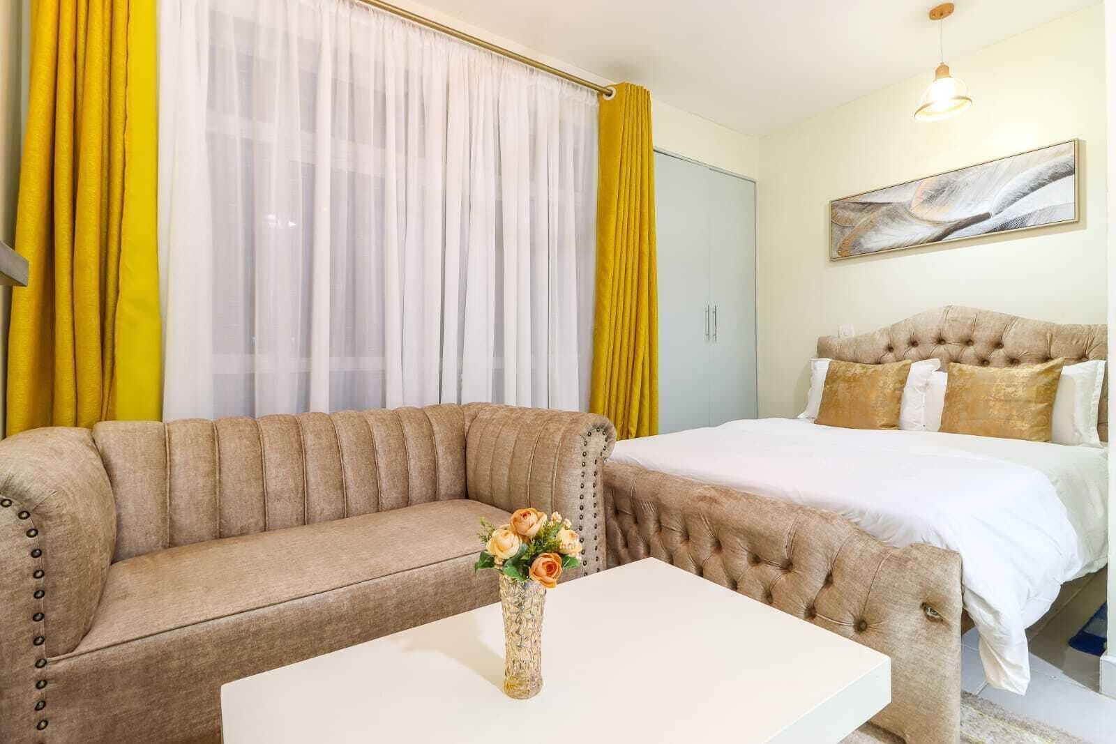 Classic Studio | Living area | 50-inch Smart TV with cable channels, Netflix, first-run movies