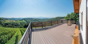 Terrace/patio - Holiday home with beautiful view (Tržišče)
