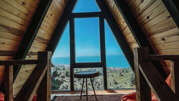 Bungalow Deluxe, balcon, vue mer | Terrasse/Patio