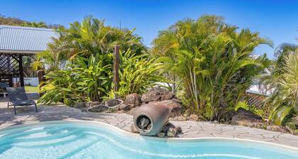 Villa Fleurs d'Air on leeward coast, Leroux beach 150m, DESHAIES, GUADELOUPE