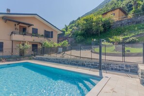 Una piscina riscaldata