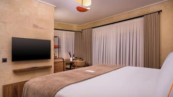 Ropa de cama de alta calidad y minibar