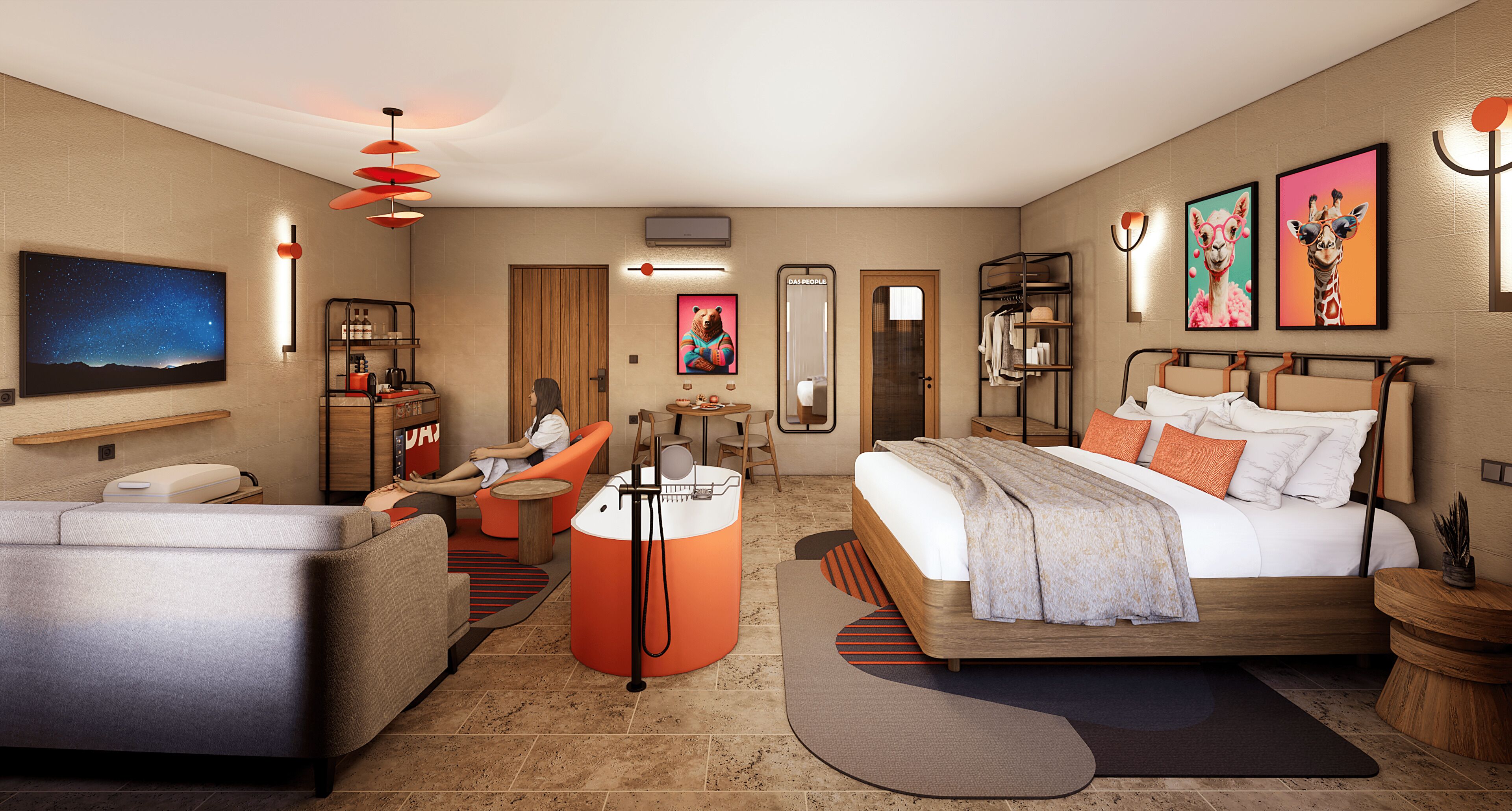 Chambre Double Premium | Literie de qualité supérieure, minibar, coffres-forts dans les chambres