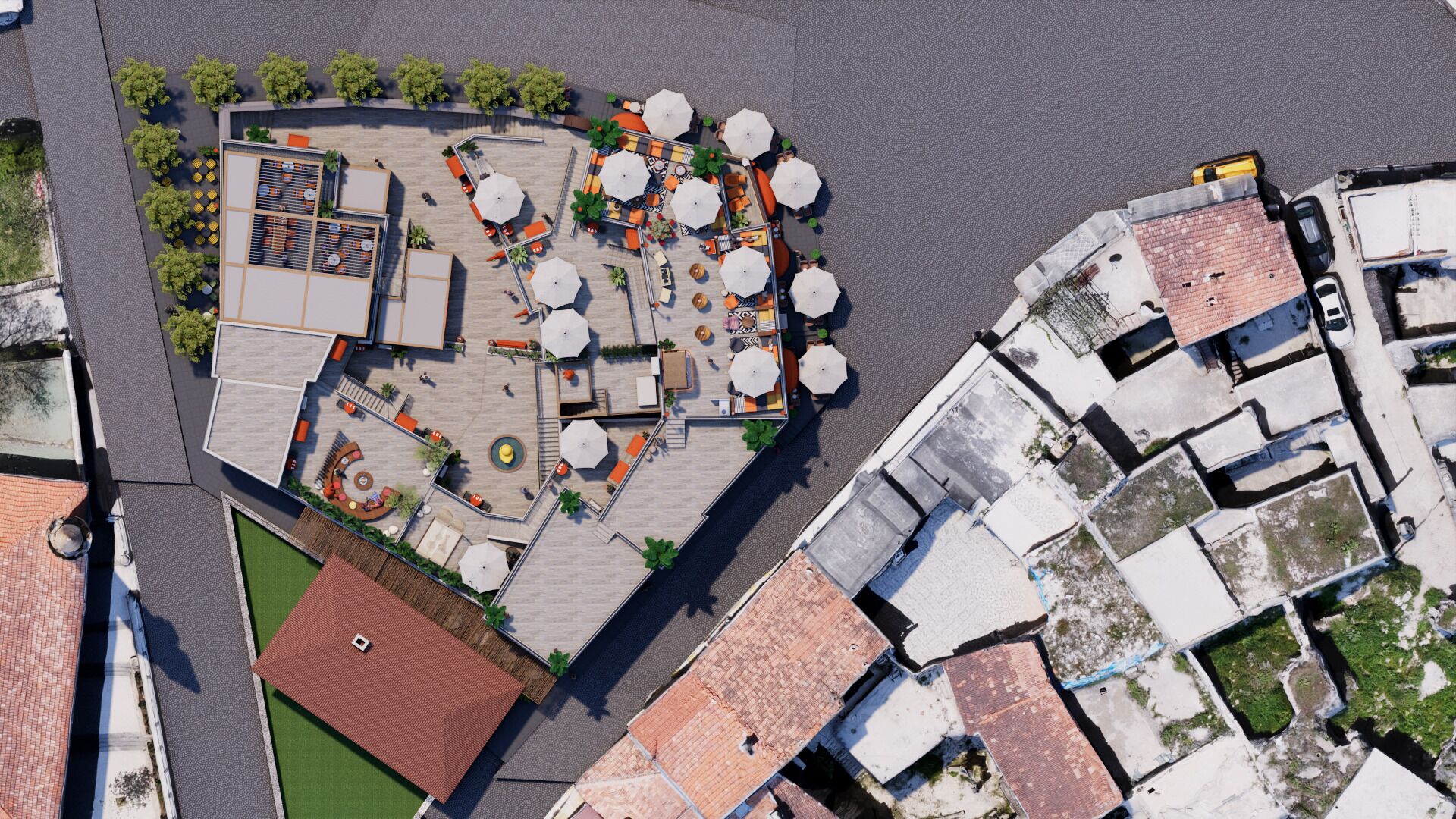 Façade de l’hébergement