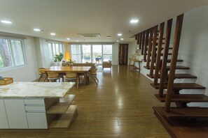 Family Apartment, 3 Bedrooms, Balcony, Sea View | Living area | Flat-screen TV - Vine and Canopy (Morong)