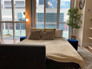 1 makuuhuone, silitysrauta/-lauta, Wi-Fi, vuodevaatteet