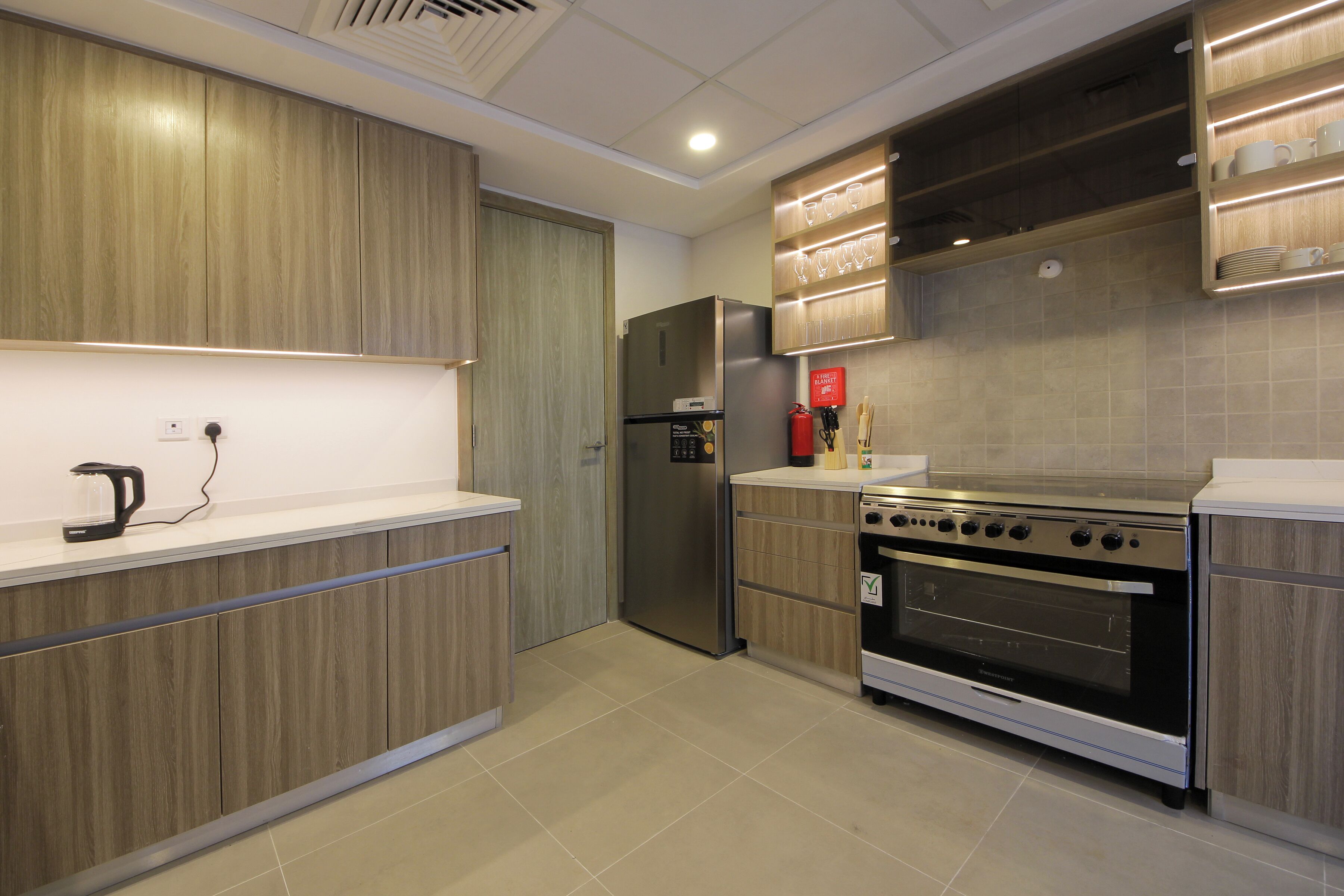 Luxury Villa, Garden View | Private kitchen | Full-size fridge, microwave, oven, stovetop