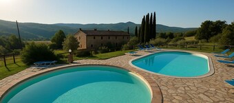 Apartment in farmhouse with swimming pool in the Tuscan countryside