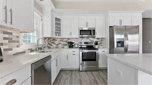 Fridge, microwave, oven, stovetop - Luxury OC Beach Block Steps off the Boardwalk, Ocean Views & Parking (Ocean City)