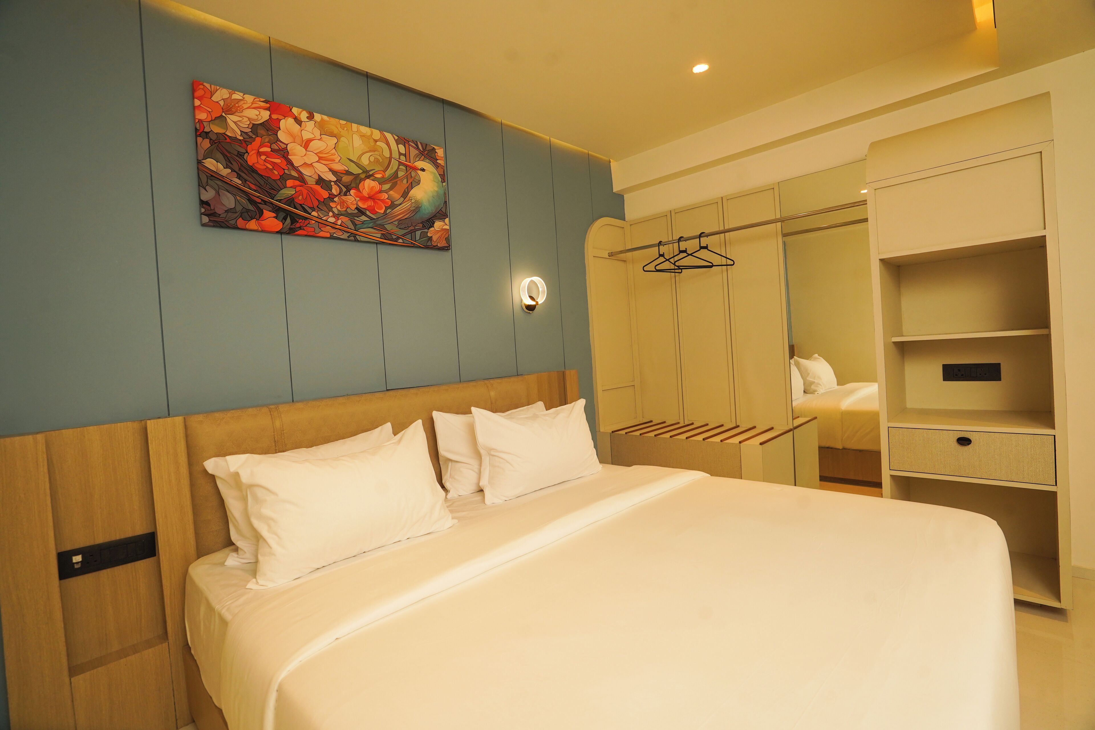 Exclusive Studio Suite | Desk, laptop workspace, soundproofing, iron/ironing board