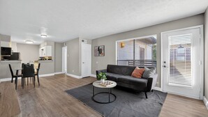 Living area - The Paxton | Sleek 2 Bedroom Flat (Texas)