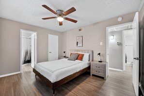 Desk, iron/ironing board, travel crib, free WiFi