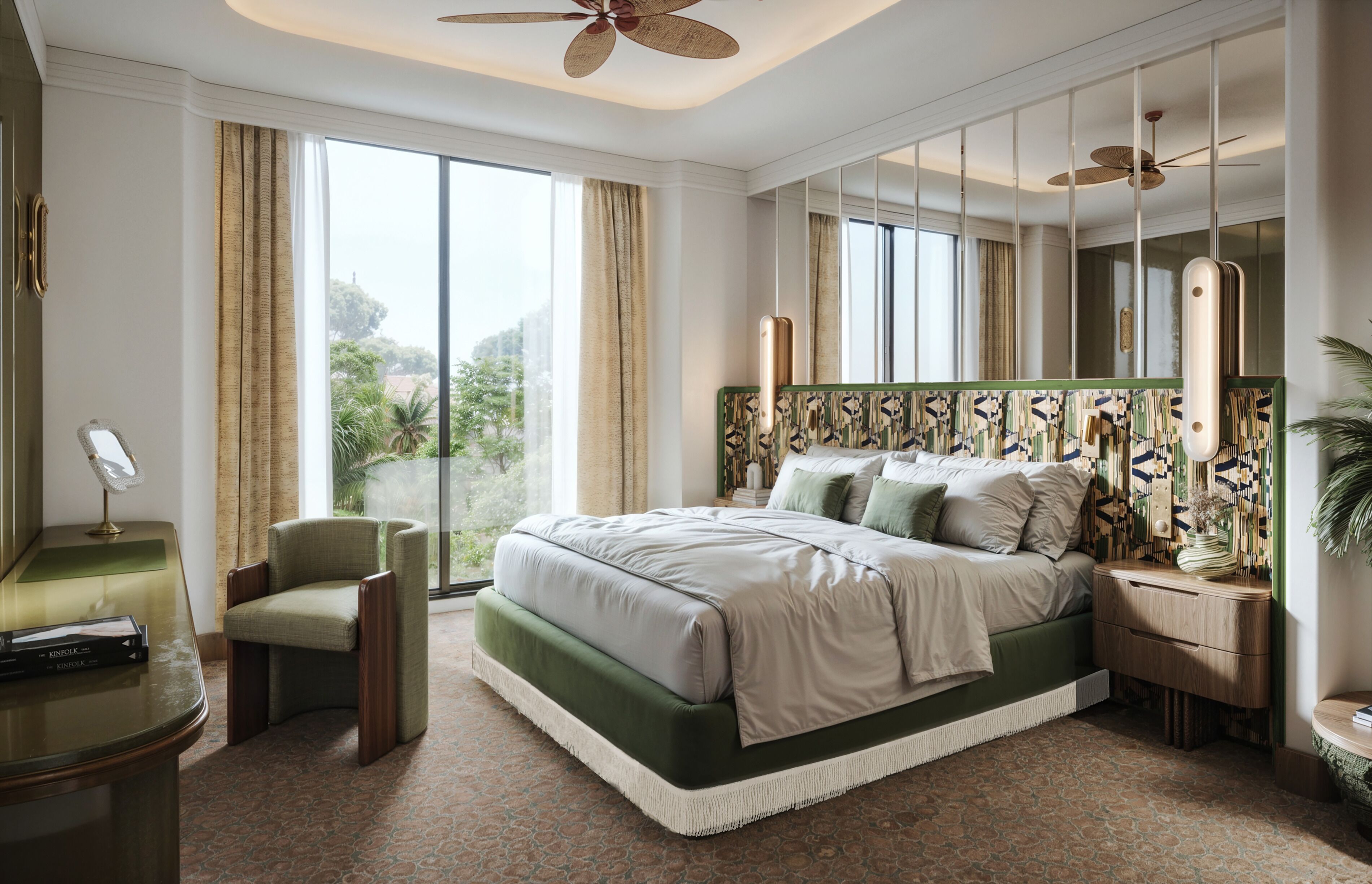 Bộ đồ giường cao cấp, nệm cao su hoạt tính (memory foam) 