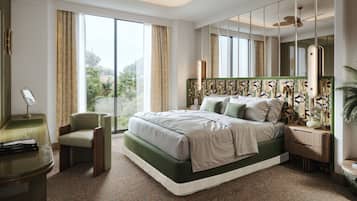 Premium bedding, memory-foam beds, free minibar items, in-room safe