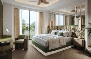 Premium bedding, memory-foam beds, free minibar items, in-room safe