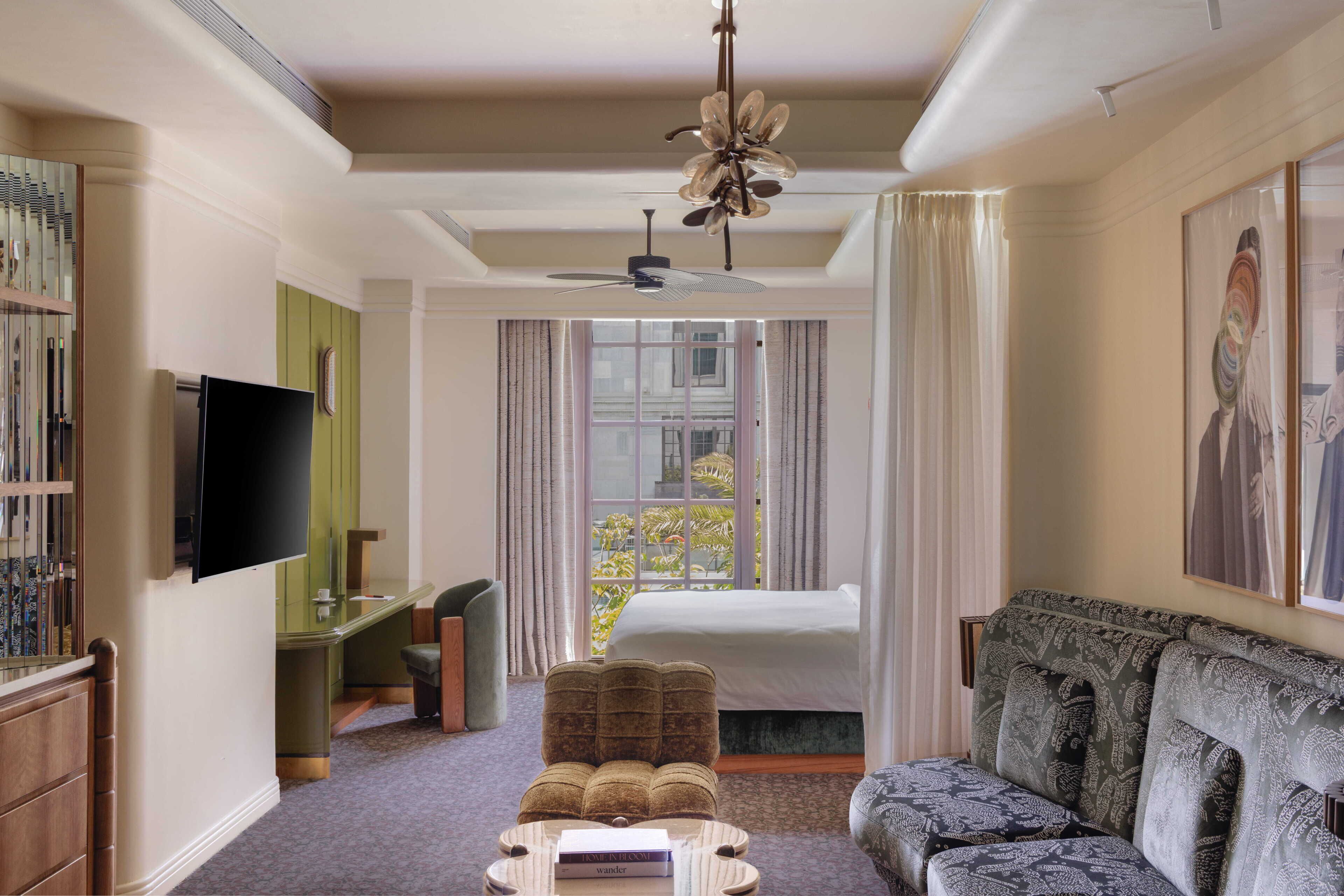 Premium bedding, memory foam beds, free minibar items, in-room safe