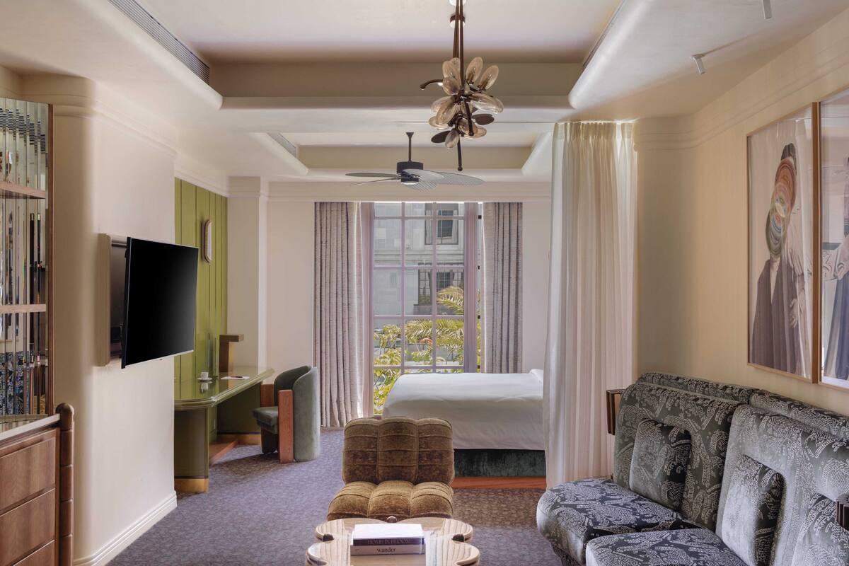 Premium bedding, memory foam beds, minibar (some free items)