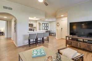 Apartment (2 Bedrooms) | Interior - Patio + Community Perks: Stylish Scottsdale Escape (Scottsdale)