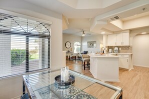Apartment (2 Bedrooms) | Interior - Patio + Community Perks: Stylish Scottsdale Escape (Scottsdale)