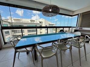 Comfort-Apartment, Meerblick | Esszimmer