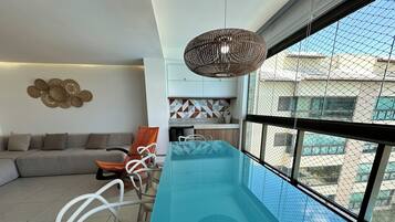 Appartement Confort, vue mer | Salle Ă manger