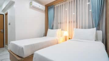 Colchones con efecto memoria y espacio para trabajar con laptop