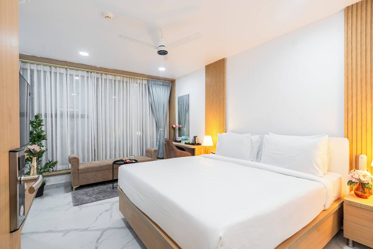 Kolmen hengen standard-huone | Memory foam -patjalliset sängyt