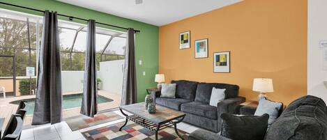 Casa de ciudad, 3 habitaciones | Área de sala de estar