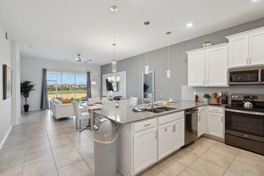 Condo, 2 Bedrooms | Private kitchen | Fridge, oven, coffee/tea maker, toaster - ChampionsGate Resort 2 Bedroom Game Room Condo 2 Condo (Davenport)