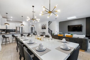 House, Multiple Bedrooms | Dining - Championsgate 9 Bedroom Pool Home with Game Room 9 Home (Davenport)