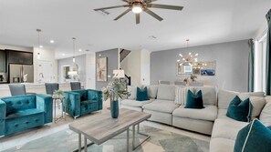Living area - Championsgate 8 bedroom, Game room, Pool, Theater 8 Home (Davenport)