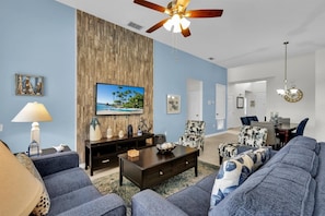 House, 5 Bedrooms | Living area - Windsor Hills Resort 5 Bedroom Updated Pool Home 5 Home (Kissimmee)