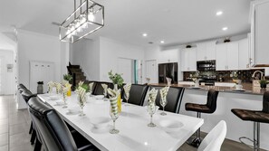 House, Multiple Bedrooms | Dining - Storey Lake Resort 8 Bedroom Home Game Room + Pool 8 Home (Kissimmee)